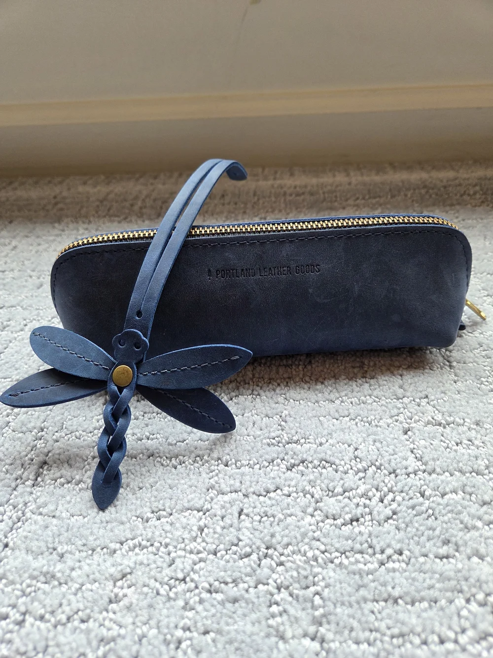 Portland Leather Goods Deep Water Sidekick with Deep Water Dragonfly Tassel